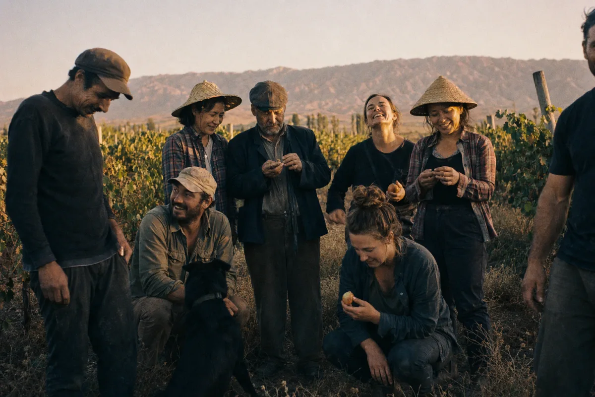 The Helan Eight — the eight families who work the vineyard